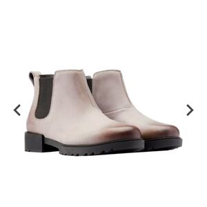 Sorel Emelie II Chelsea waterproof boot quarry black 7.5 NWT